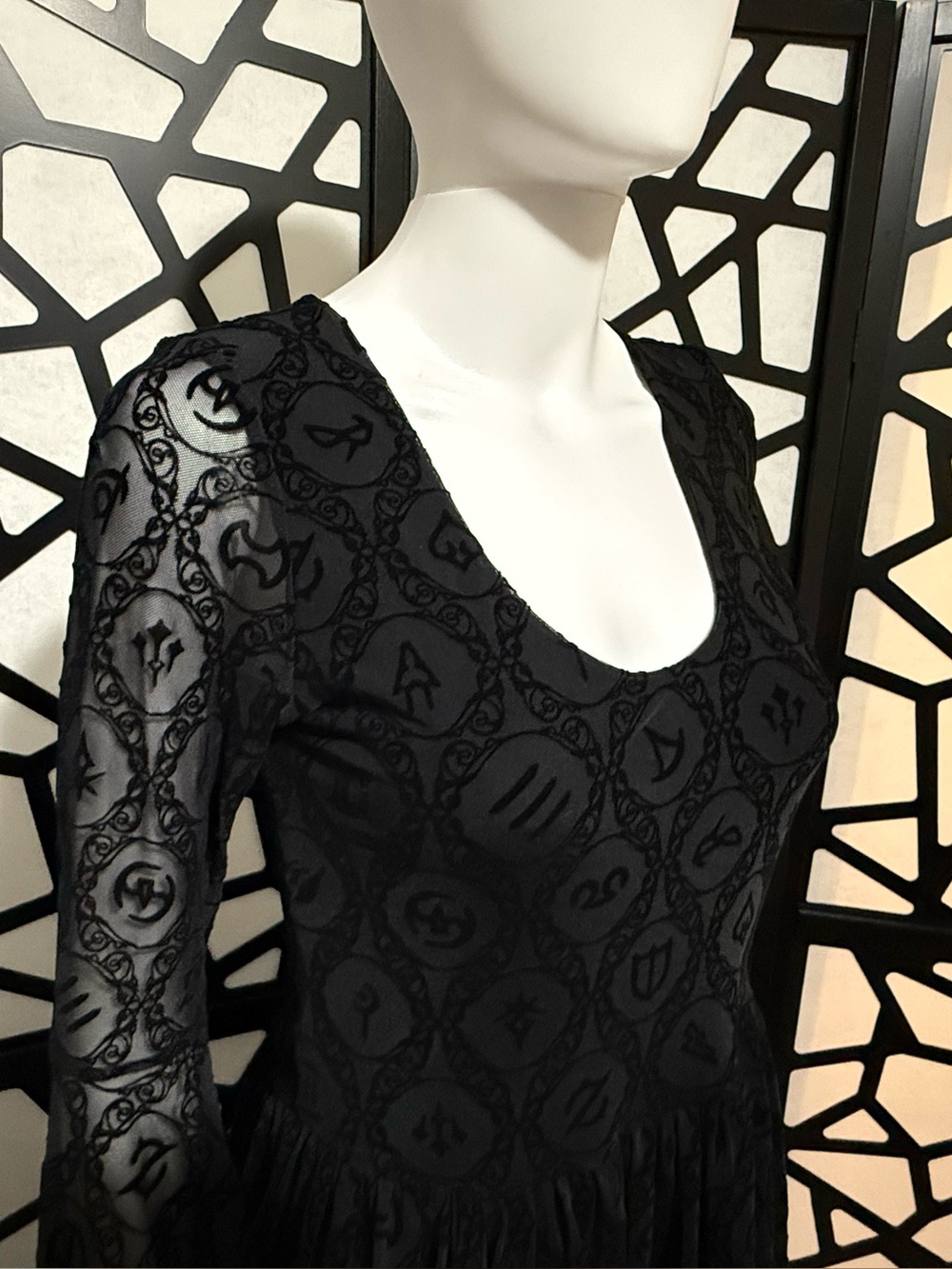 BlackMilk Final Fantasy XIV Job Icons Spectre Maxi Dress - Medium - Picture 7 of 13